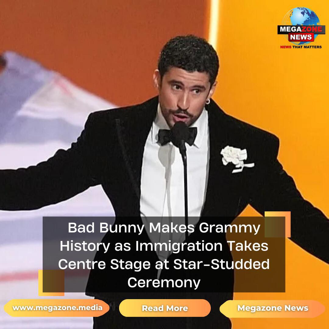 Bad Bunny Makes Grammy History as Immigration Takes Centre Stage at Star-Studded Ceremony