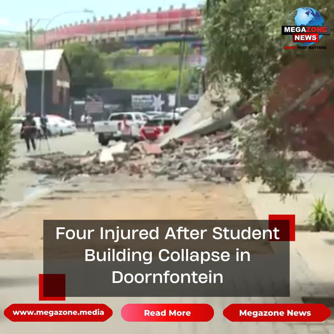 Four Injured After Student Building Collapse in Doornfontein Four Injured After Student Building Collapse in Doornfontein