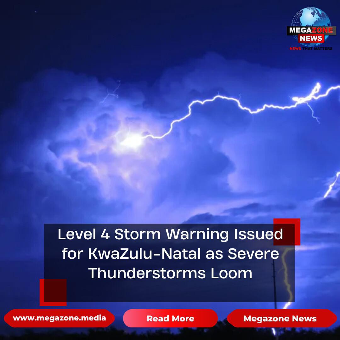 Level 4 Storm Warning Issued for KwaZulu-Natal as Severe Thunderstorms Loom Level 4 Storm Warning Issued for KwaZulu-Natal as Severe Thunderstorms Loom