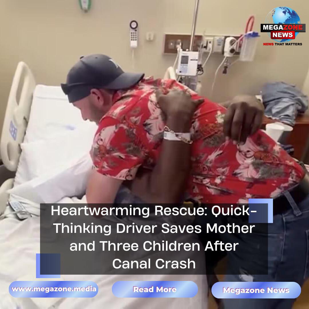 Heartwarming Rescue: Quick-Thinking Driver Saves Mother and Three Children After Canal Crash Heartwarming Rescue: Quick-Thinking Driver Saves Mother and Three Children After Canal Crash