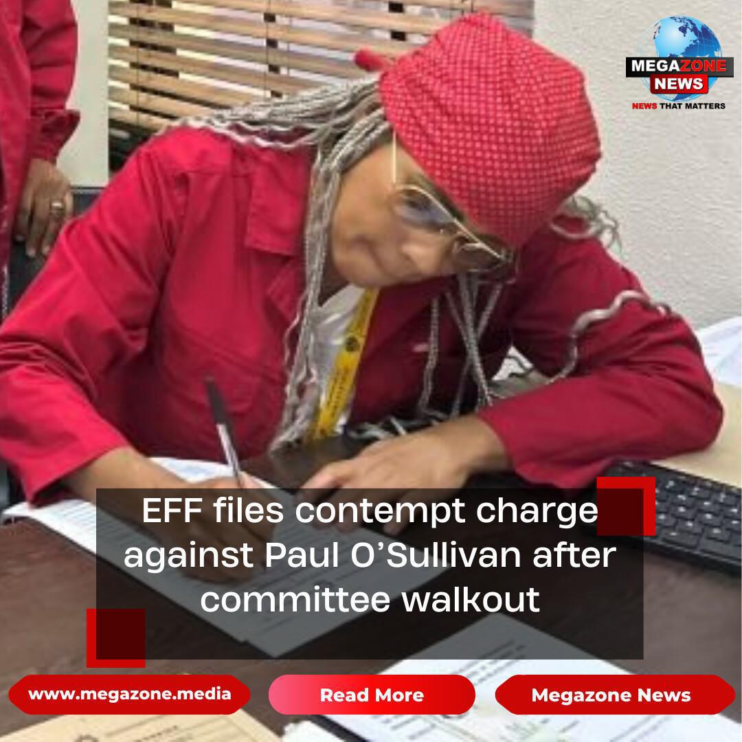 EFF files contempt charge against Paul O’Sullivan after committee walkout