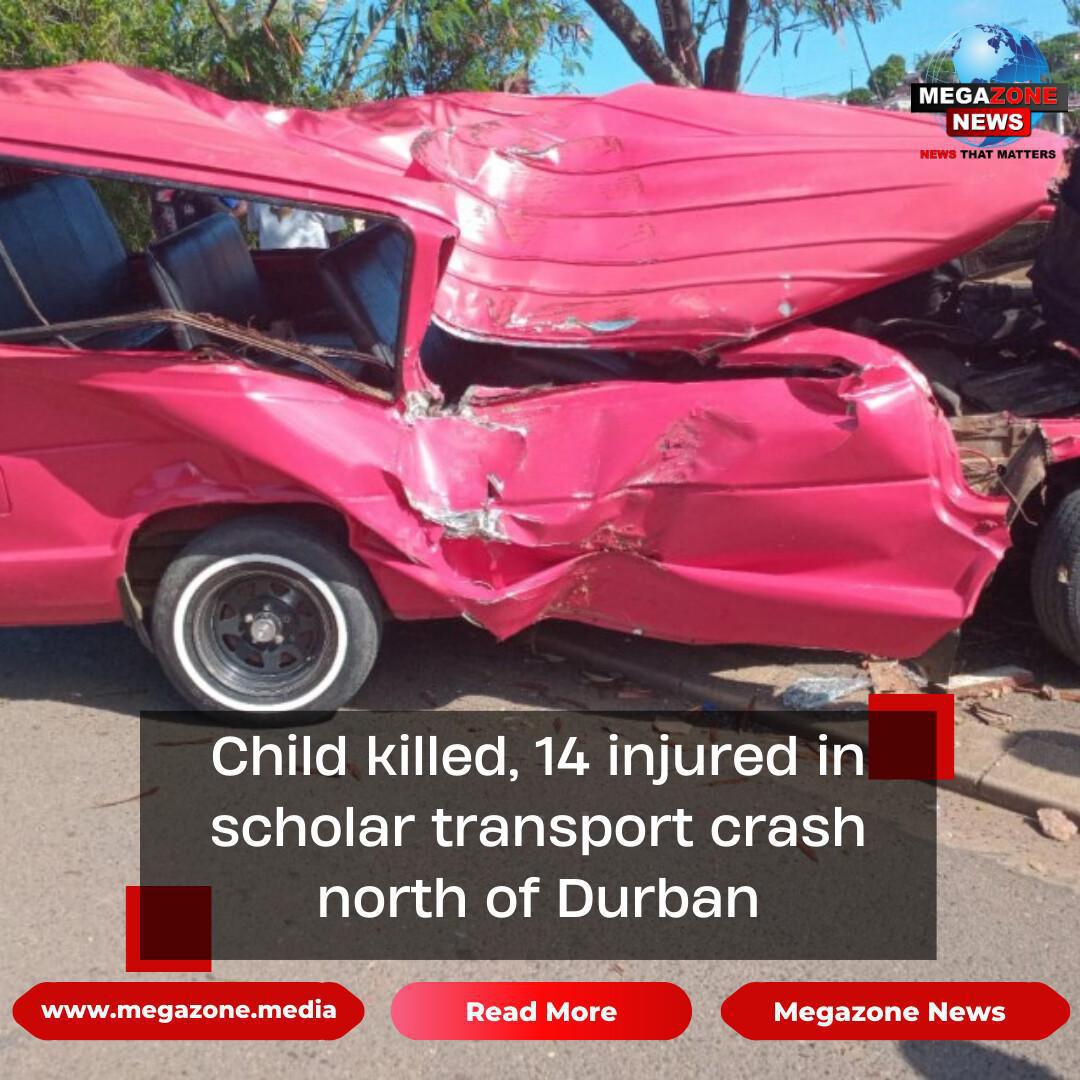 Child killed, 14 injured in scholar transport crash north of Durban
