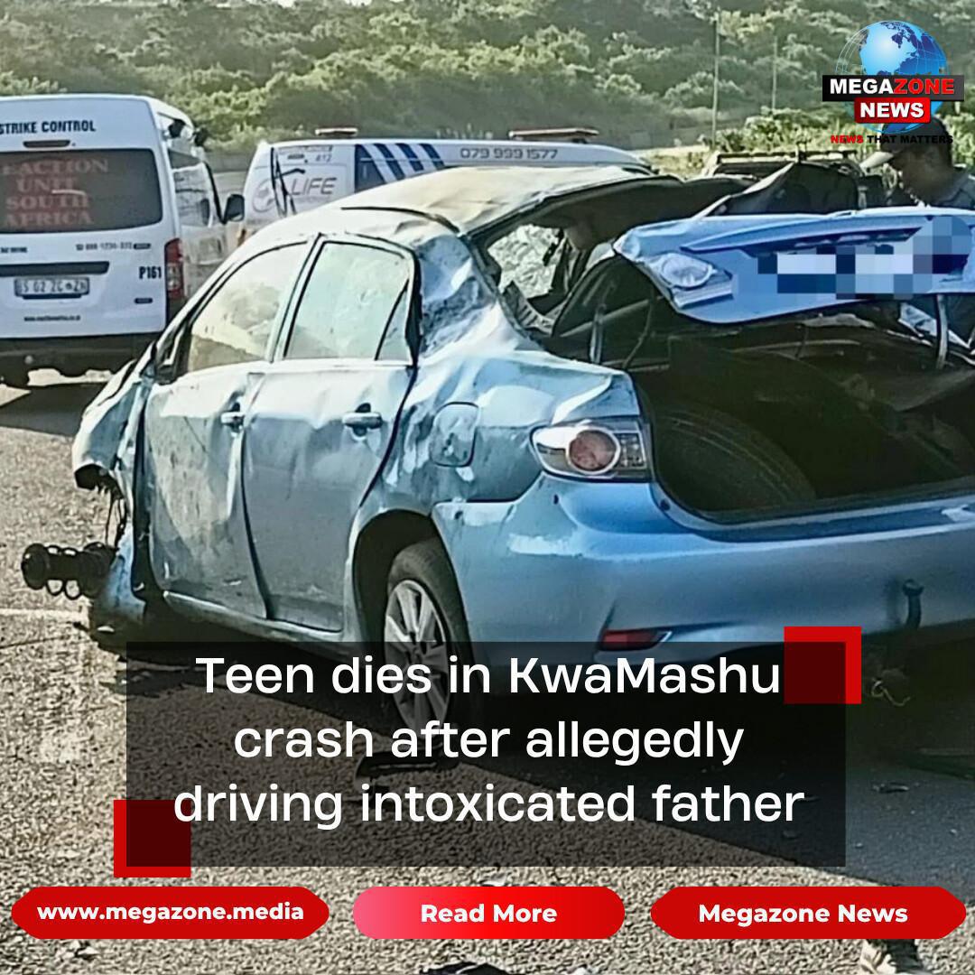 Teen dies in KwaMashu crash after allegedly driving intoxicated father