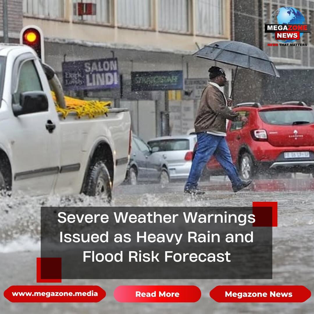 Severe Weather Warnings Issued as Heavy Rain and Flood Risk Forecast