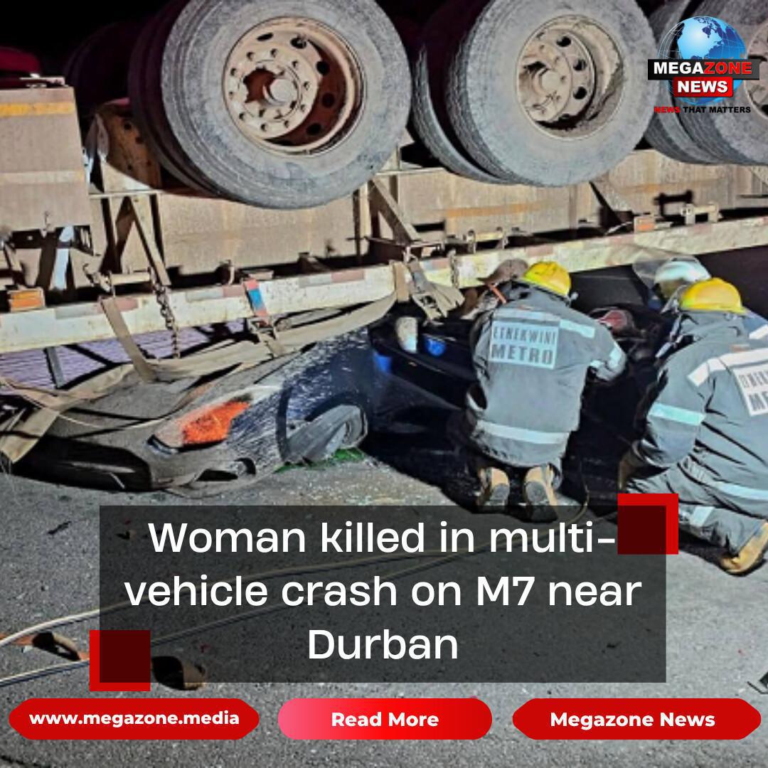 Woman killed in multi-vehicle crash on M7 near Durban Woman killed in multi-vehicle crash on M7 near Durban