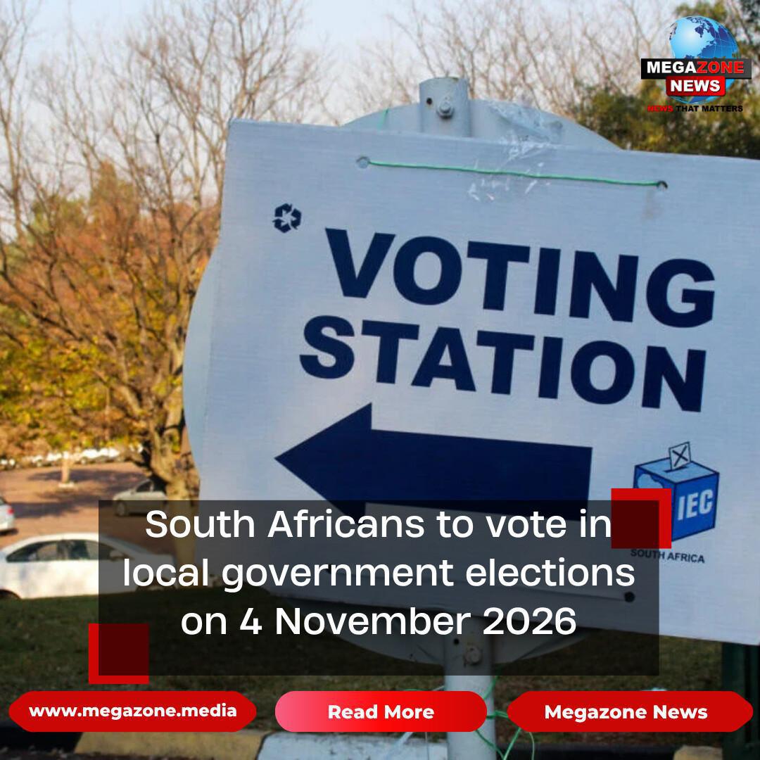South Africans to vote in local government elections on 4 November 2026 South Africans to vote in local government elections on 4 November 2026