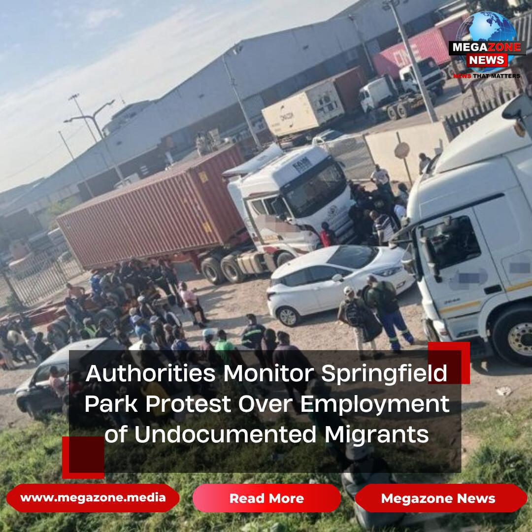 Authorities Monitor Springfield Park Protest Over Employment of Undocumented Migrants Authorities Monitor Springfield Park Protest Over Employment of Undocumented Migrants
