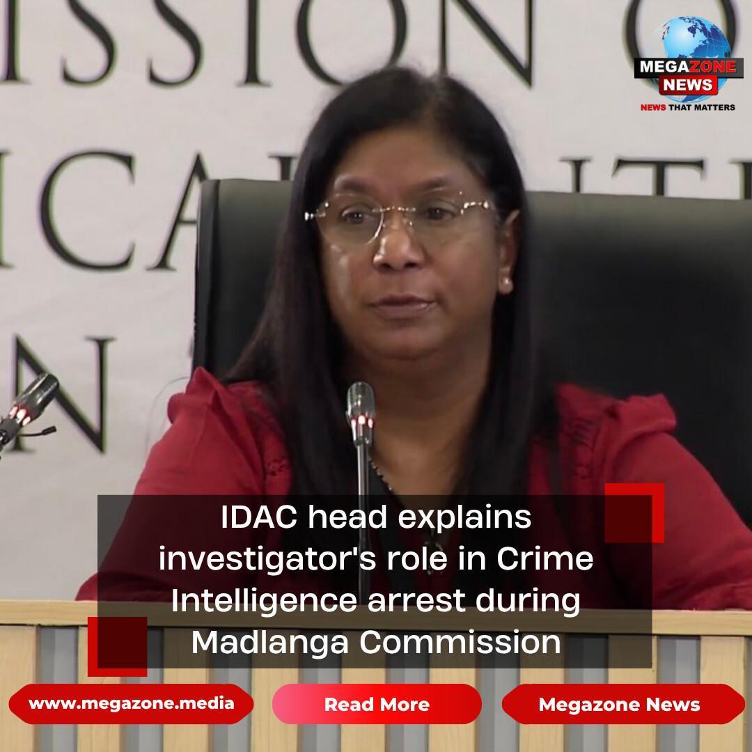 IDAC head explains investigator's role in Crime Intelligence arrest during Madlanga Commission IDAC head explains investigator's role in Crime Intelligence arrest during Madlanga Commission