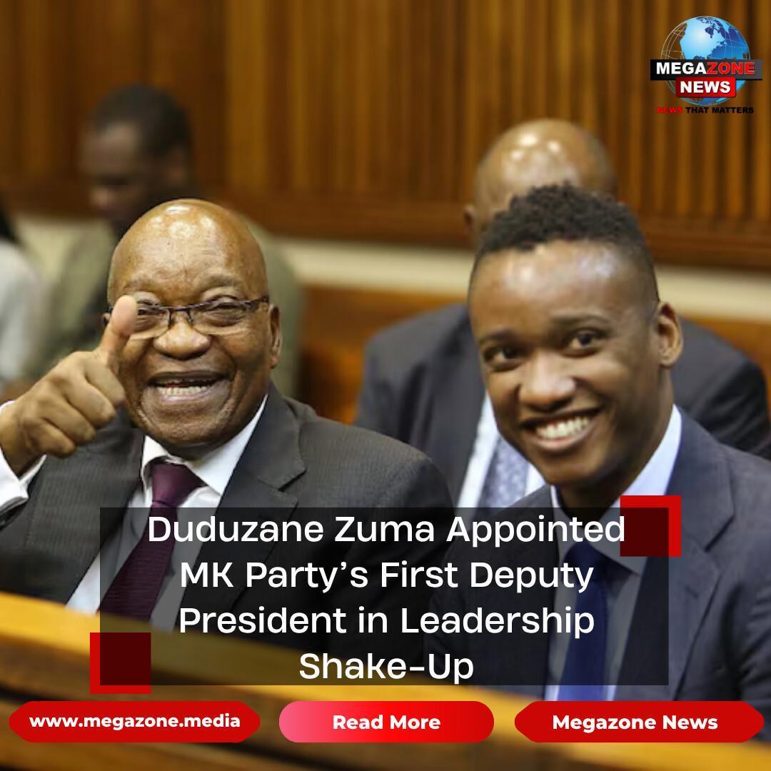 Duduzane Zuma Appointed MK Party’s First Deputy President in Leadership Shake-Up Duduzane Zuma Appointed MK Party’s First Deputy President in Leadership Shake-Up