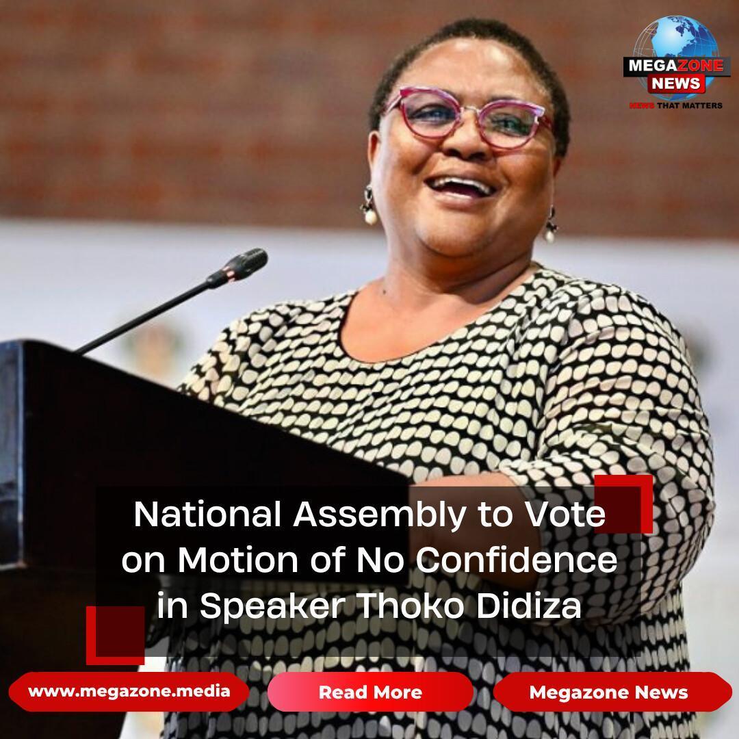 National Assembly to Vote on Motion of No Confidence in Speaker Thoko Didiza