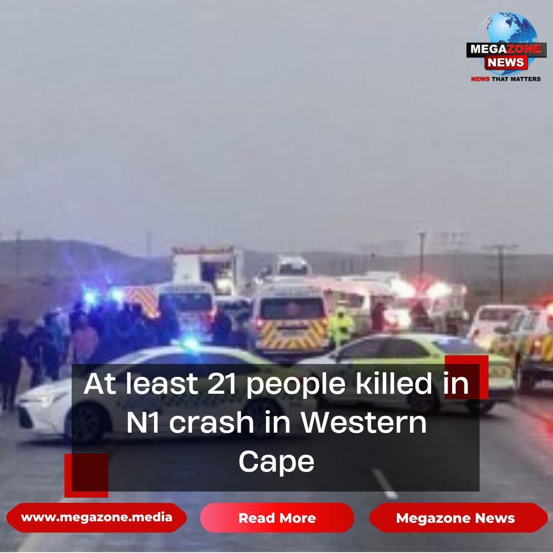 At least 21 people killed in N1 crash in Western Cape