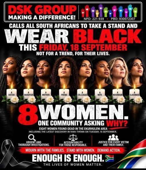 Community calls for residents to wear black in solidarity with women killed
