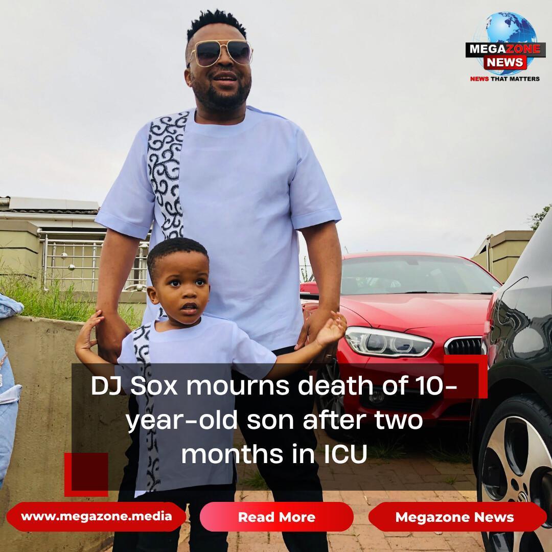 DJ Sox mourns death of 10-year-old son after two months in ICU