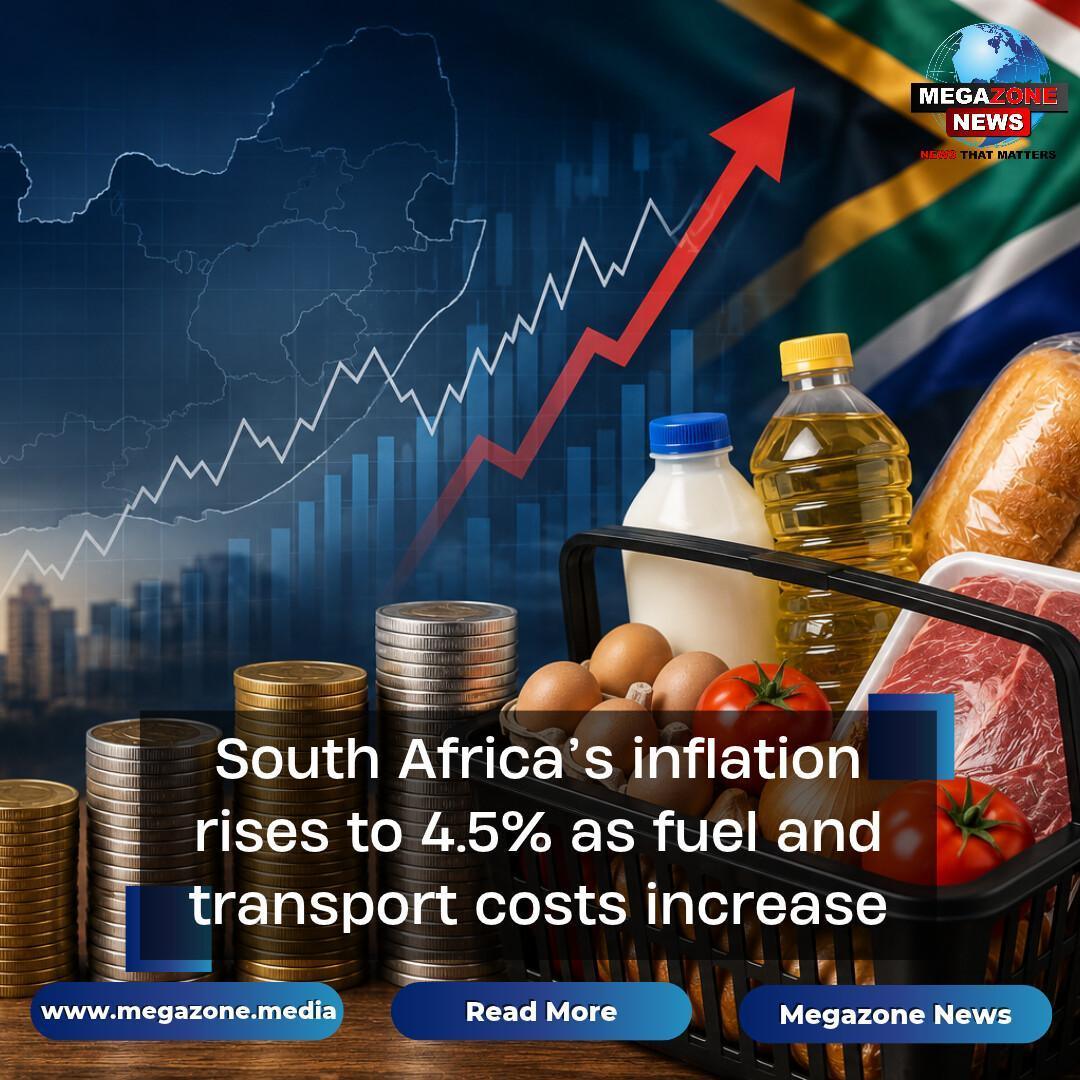 South Africa’s inflation rises to 4.5% as fuel and transport costs increase South Africa’s inflation rises to 4.5% as fuel and transport costs increase