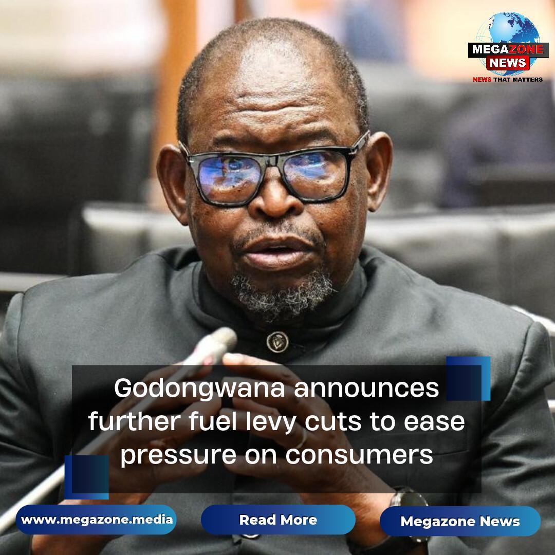 Godongwana announces further fuel levy cuts to ease pressure on consumers Godongwana announces further fuel levy cuts to ease pressure on consumers