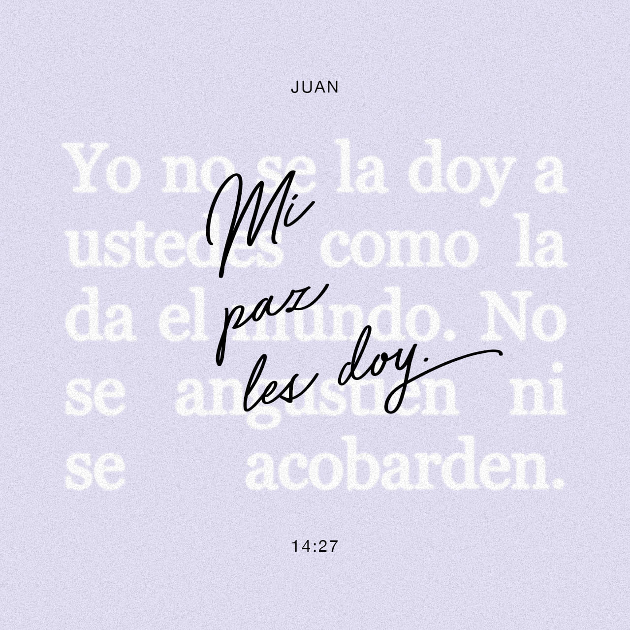 Juan 14:27 