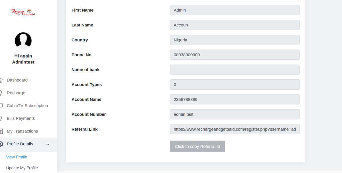Where can I find my referral link on RAGP?