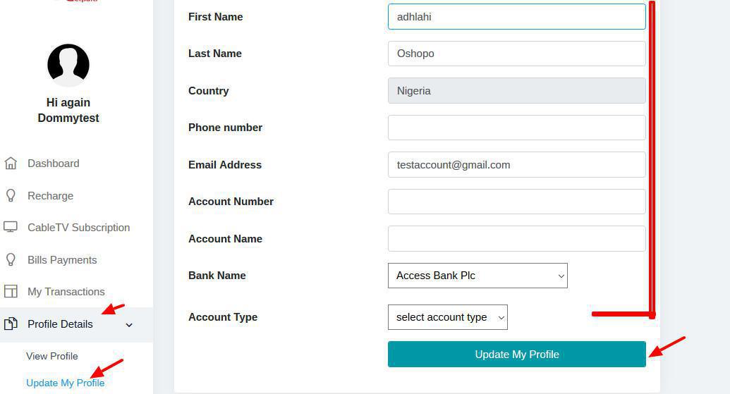 How to Edit your Profile Detail Personally