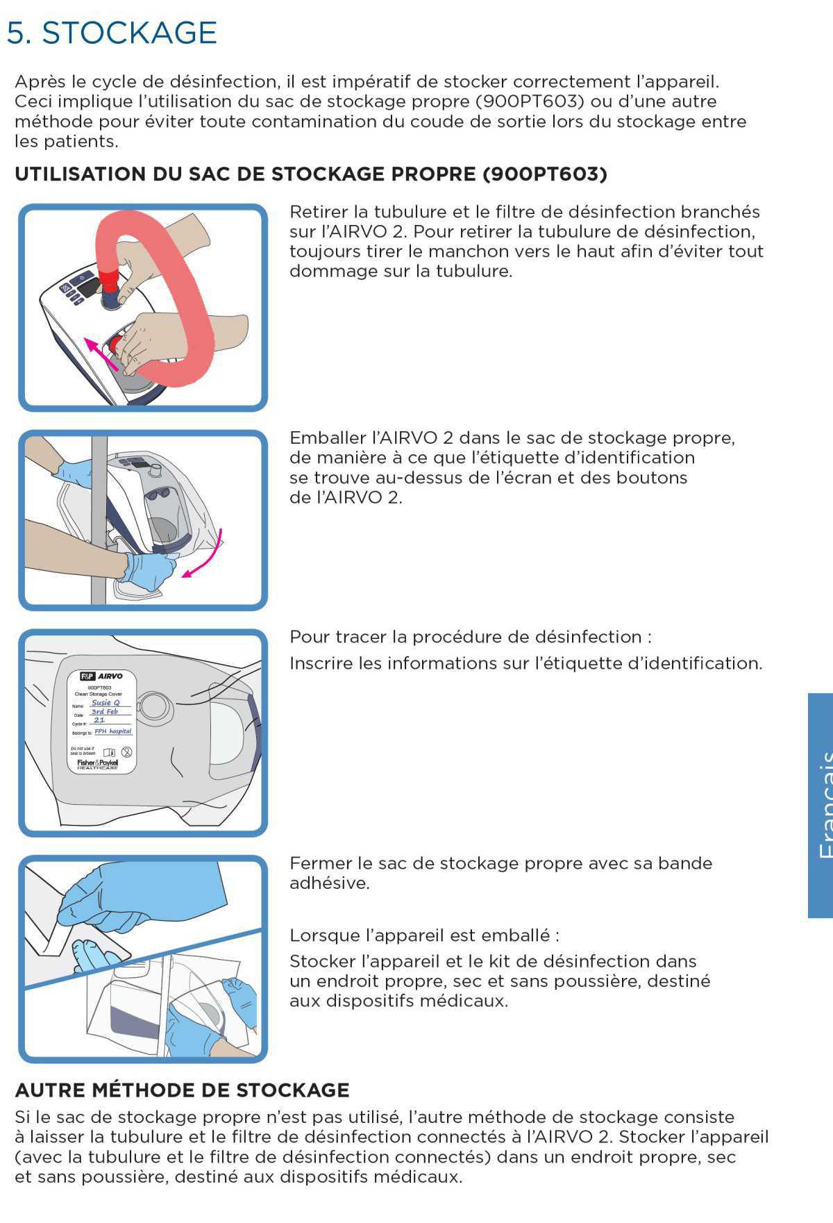 Désinfection Airvo 2
