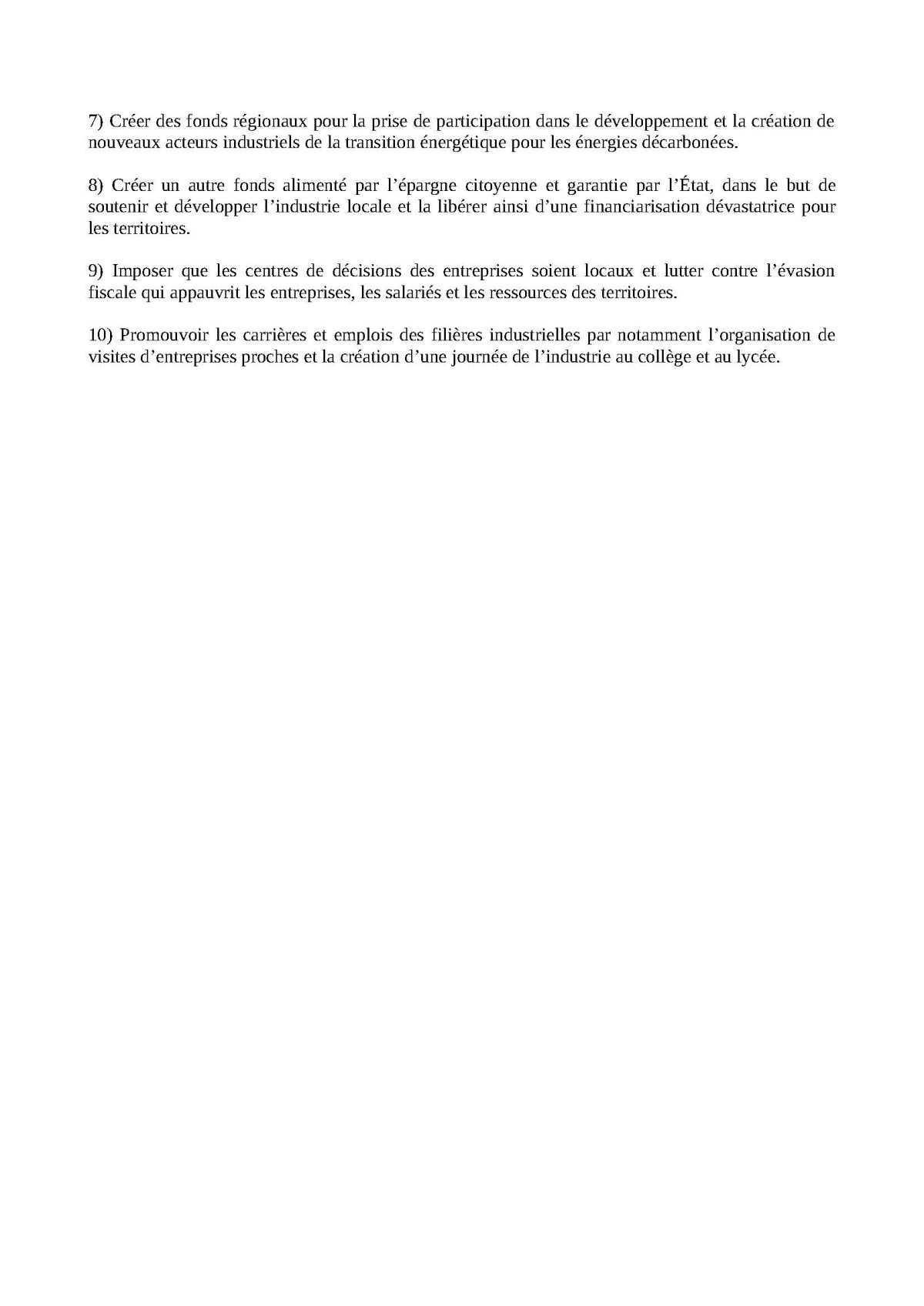 Communiqué de presse du collectif Reconstruire ainsi 10 propositions pour une industrie souveraine et responsable à destination des futurs présidents de régions. Communiqué de presse du collectif Reconstruire ainsi 10 propositions pour une industrie souveraine et responsable à destination des futurs présidents de régions.