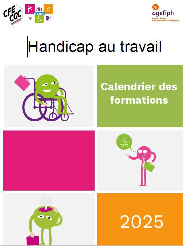 Calendrier formations handicap 2025 CFE-CGC