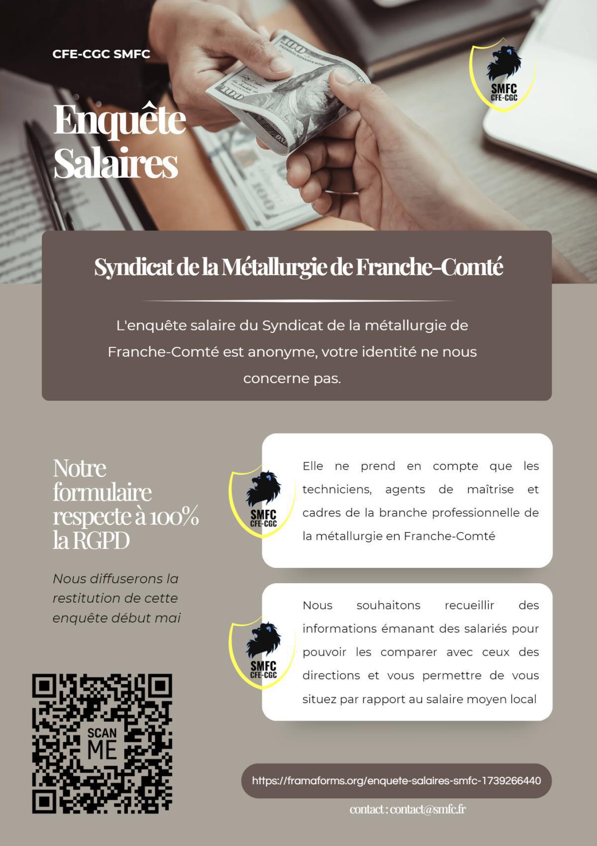 Enquête salaires