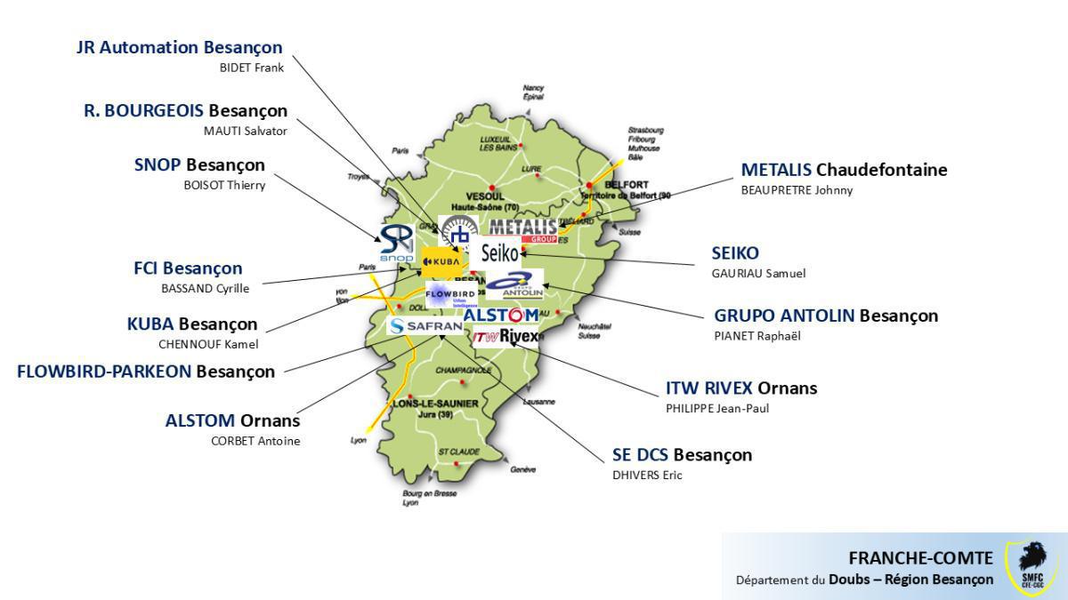 FRANCHE COMTE * Département du Doubs - Région Besançon