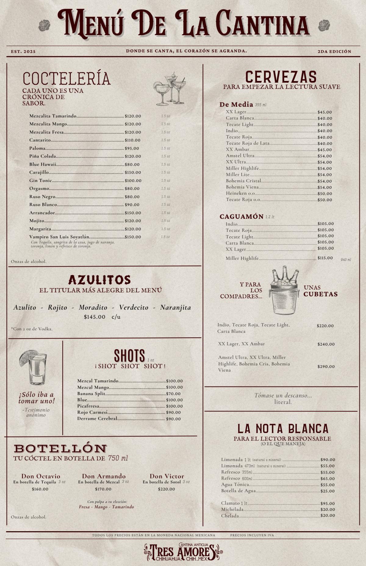 NUESTRO MENÚ