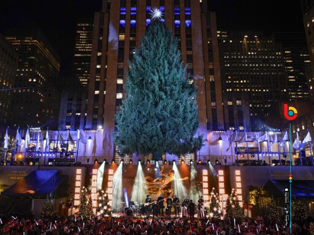 Nueva York da bienvenida oficial a la Navidad con el encendido del árbol del Rockefeller Center