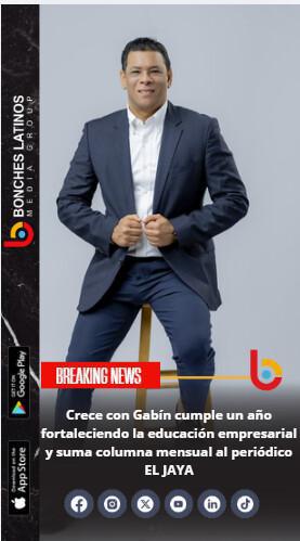 Crece con Gabín cumple un año fortaleciendo la educación empresarial y suma columna mensual al periódico EL JAYA Crece con Gabín cumple un año fortaleciendo la educación empresarial y suma columna mensual al periódico EL JAYA