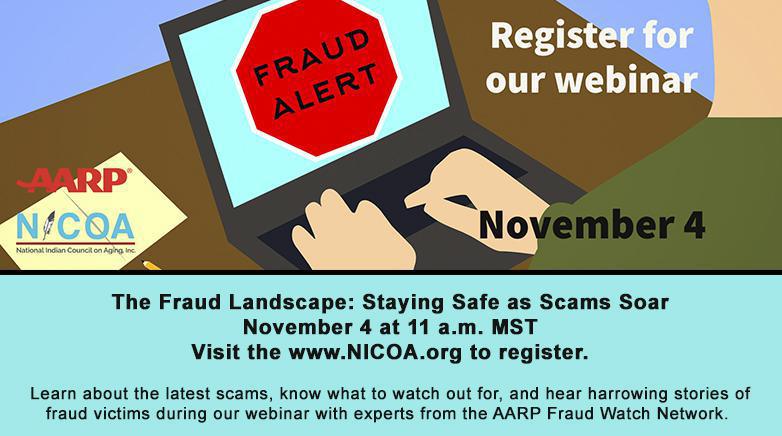 AARP NICOA Fraud Alert Webinar Graphic