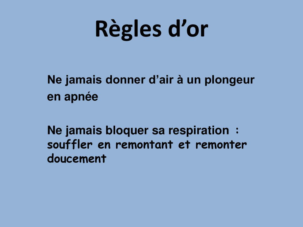 Accident de plongée (FMPA 2022)