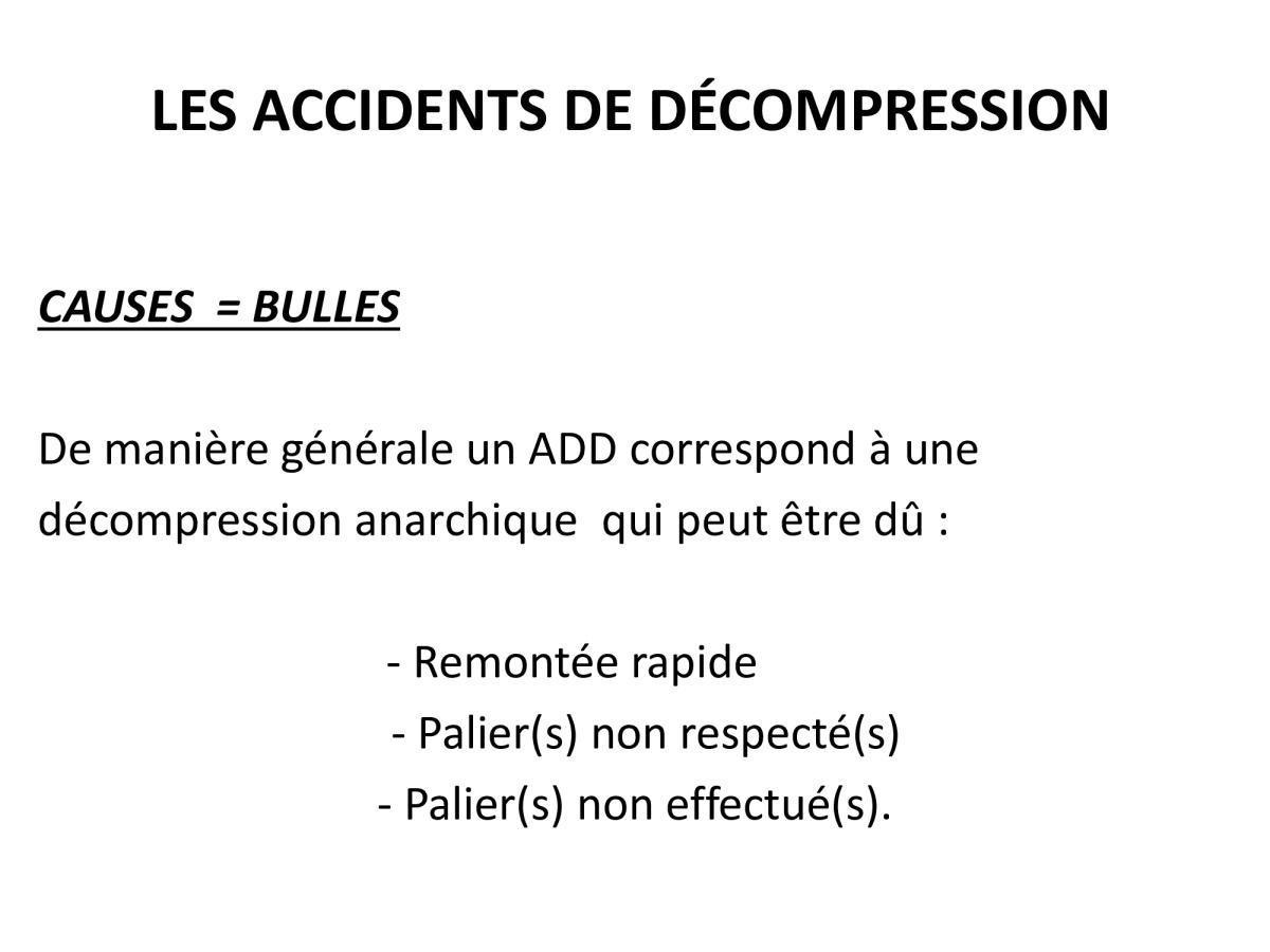 Accident de plongée (FMPA 2022)