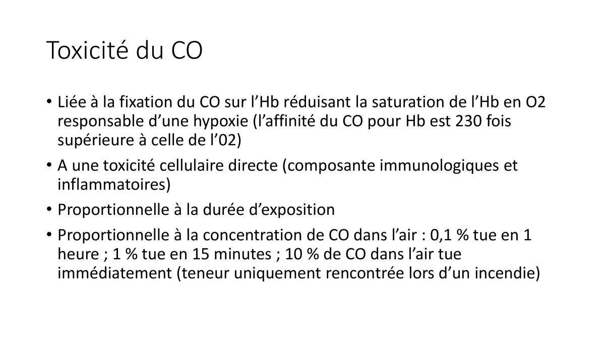 Intoxications aux fumées (FMPA 2022)