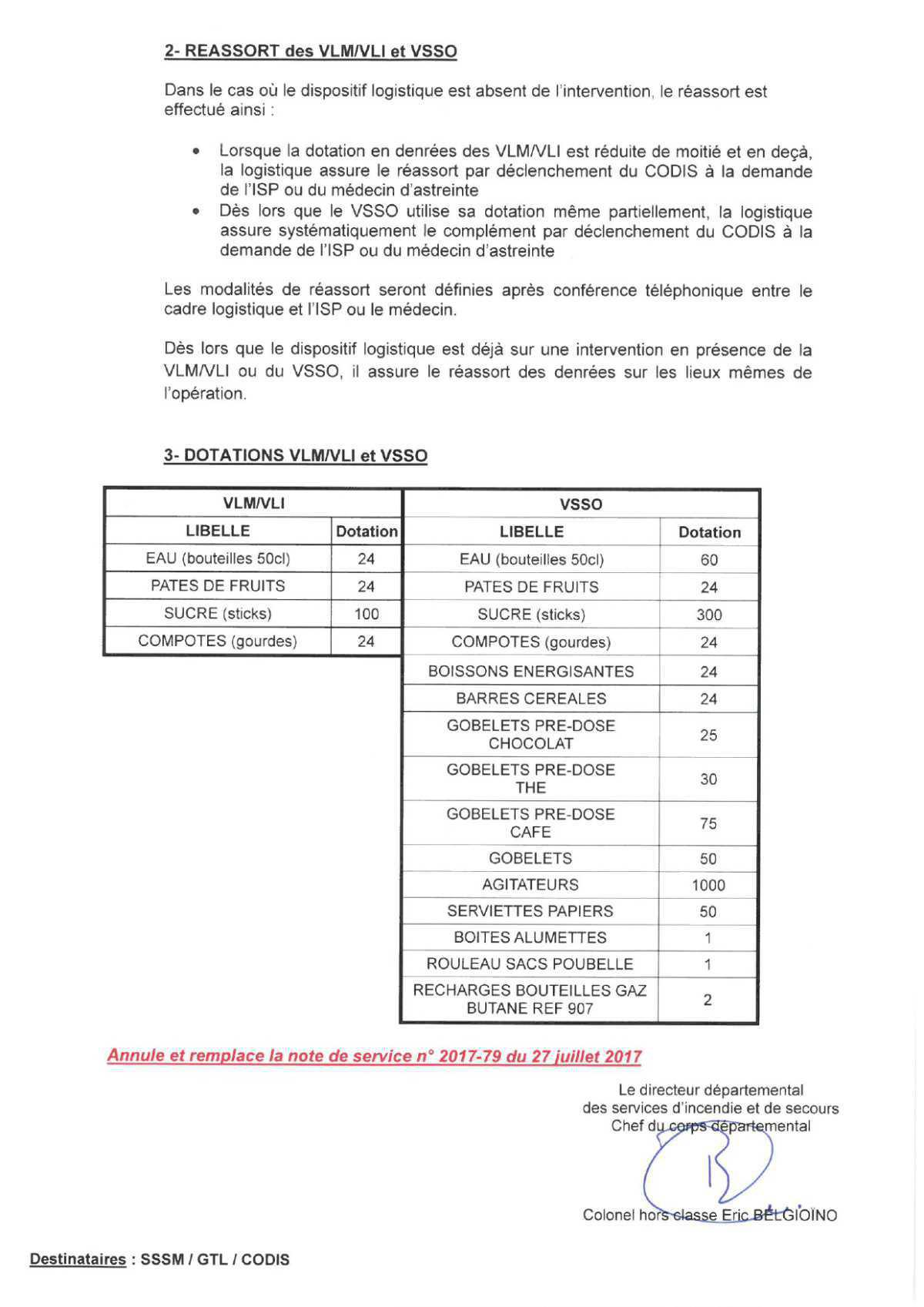 Soutien logistique VLM en SSO