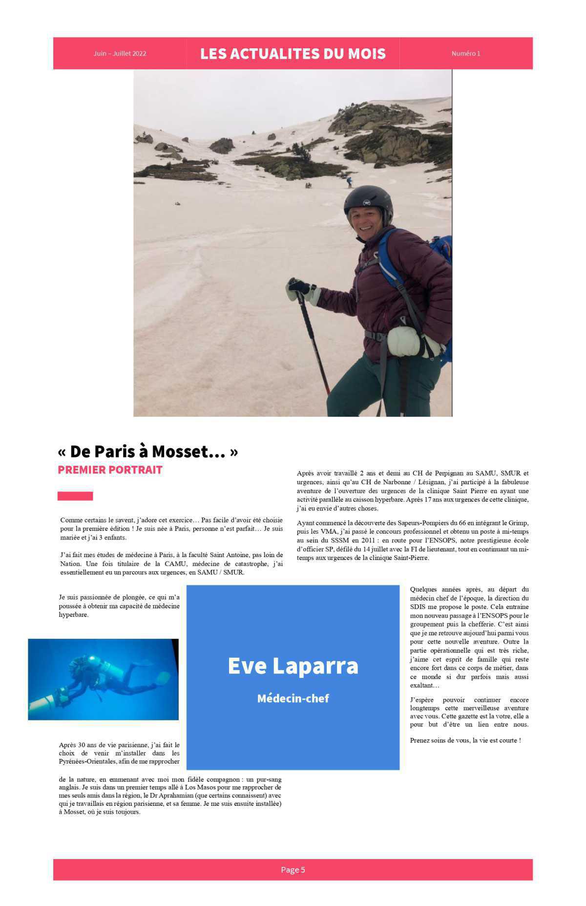Gazette du SSSM: N°1 juin-juillet 2022