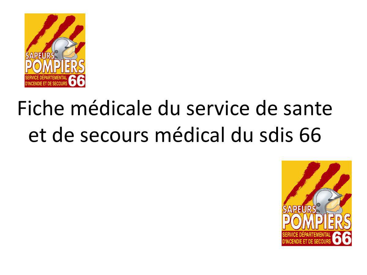 Remplissage fiche médicale