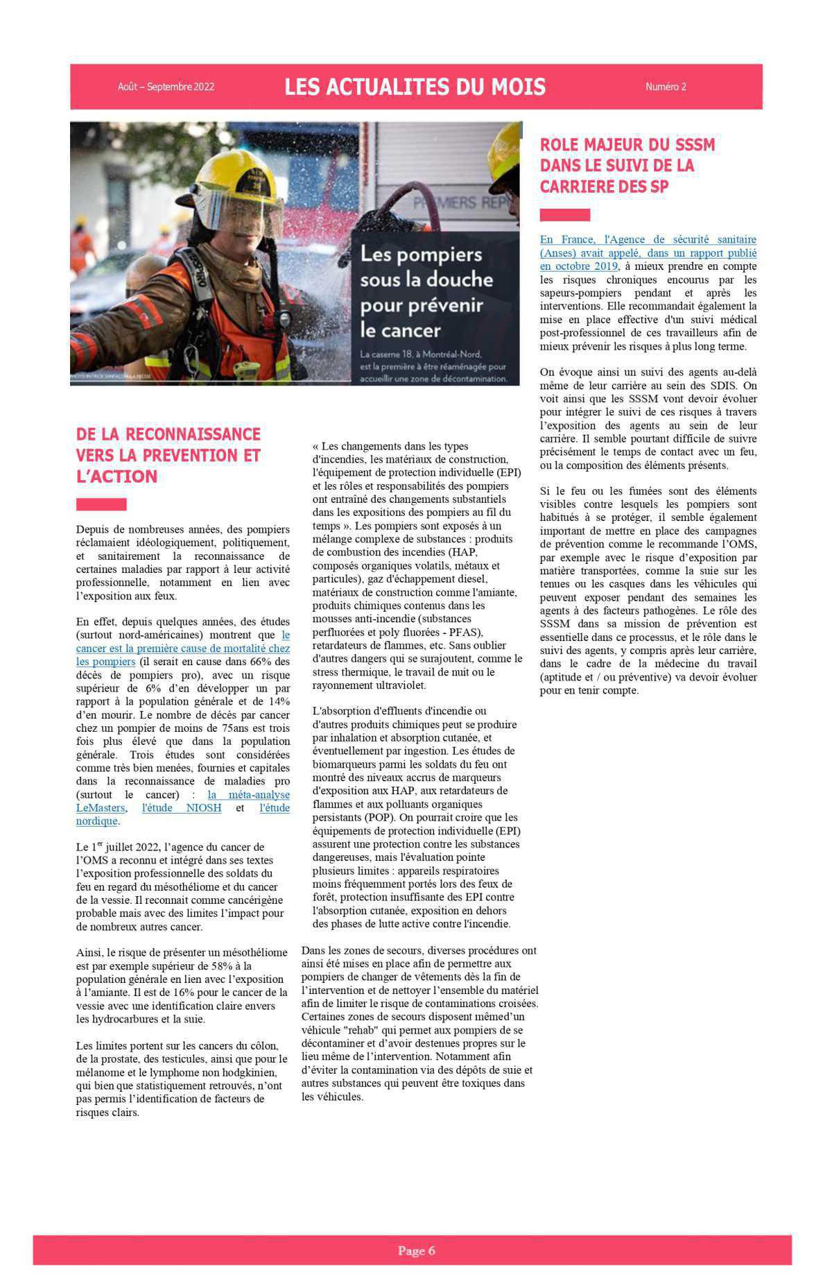 Gazette du SSSM: N°2 août-septembre 2022