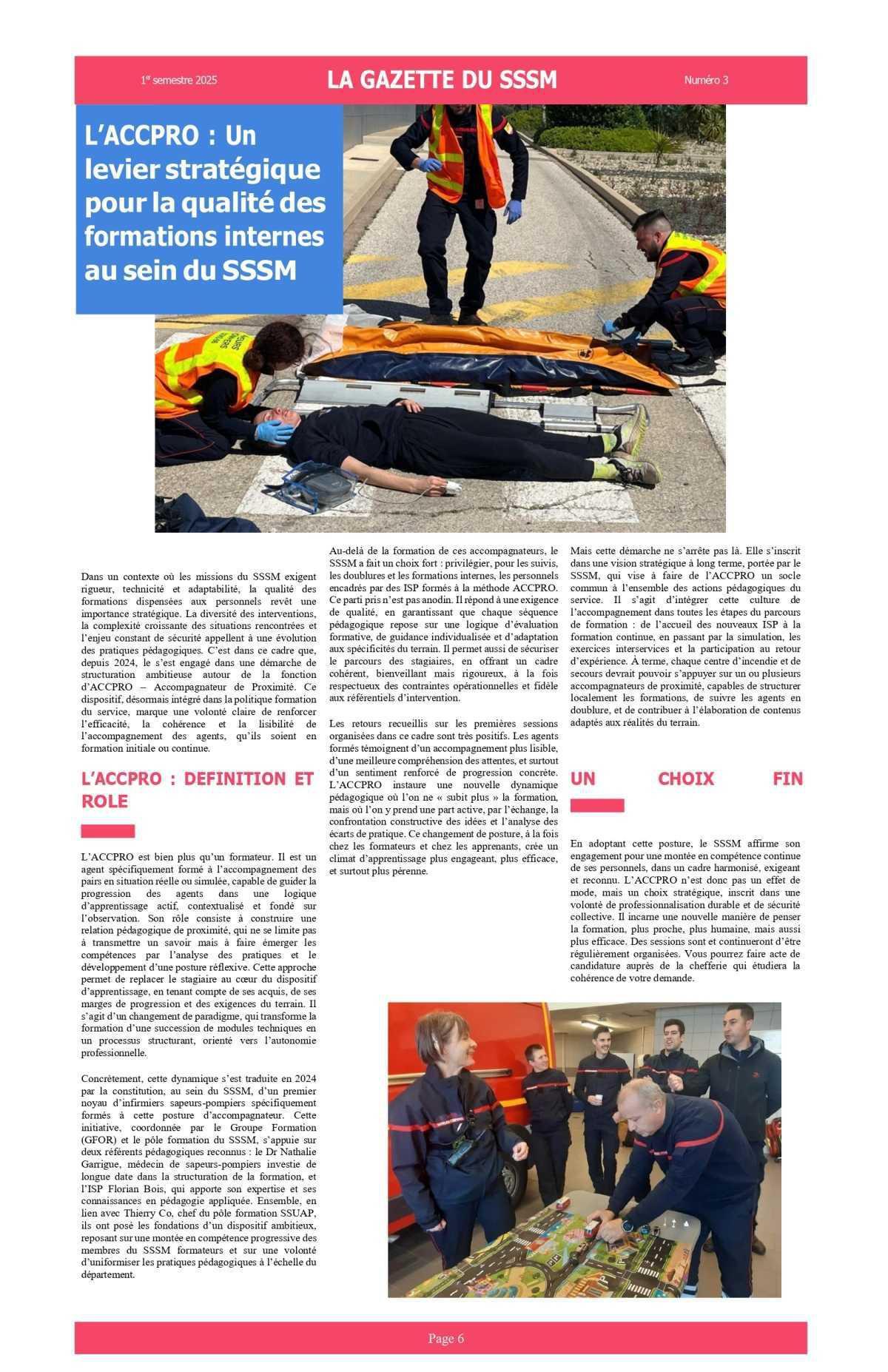 Gazette du SSSM: N°3 1er semestre 2025