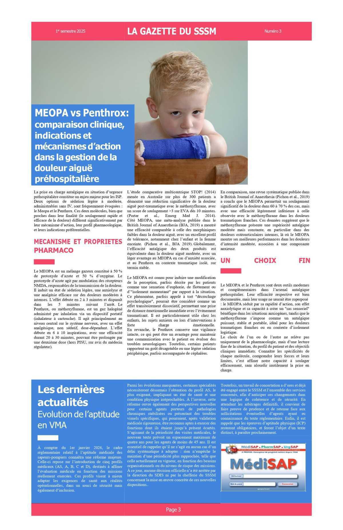 Gazette du SSSM: N°3 1er semestre 2025