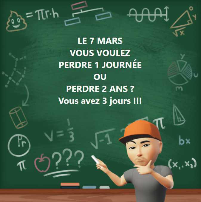 LE 7 MARS .... STOP !!! LE 7 MARS .... STOP !!!