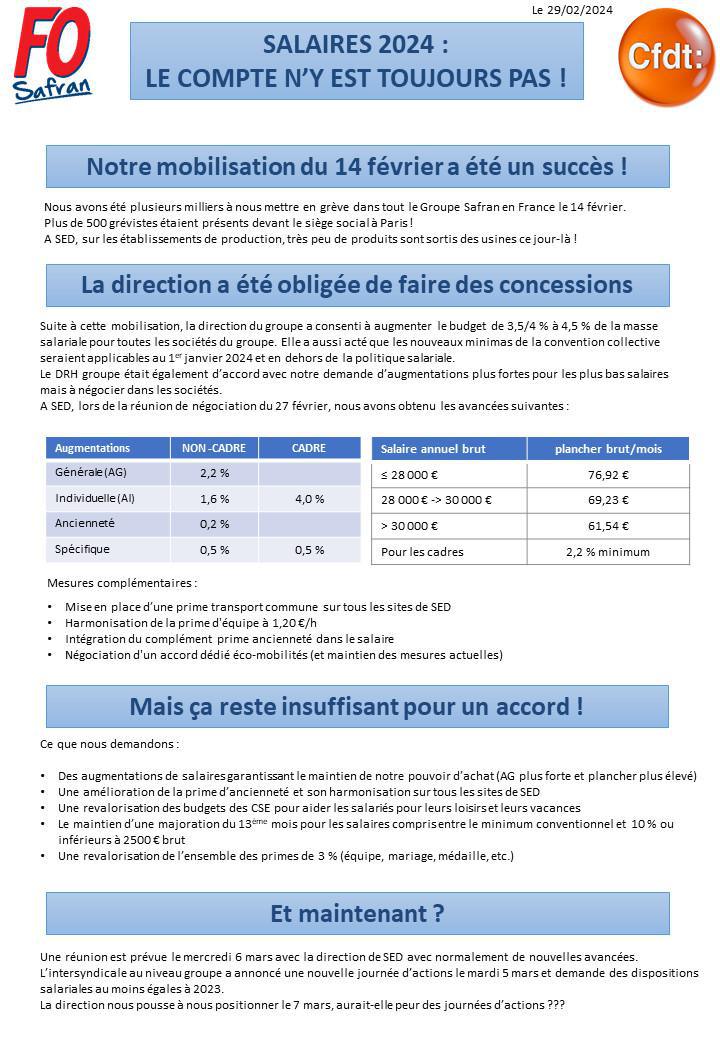 SED NAO 2024 : LE COMPTE N’Y EST TOUJOURS PAS