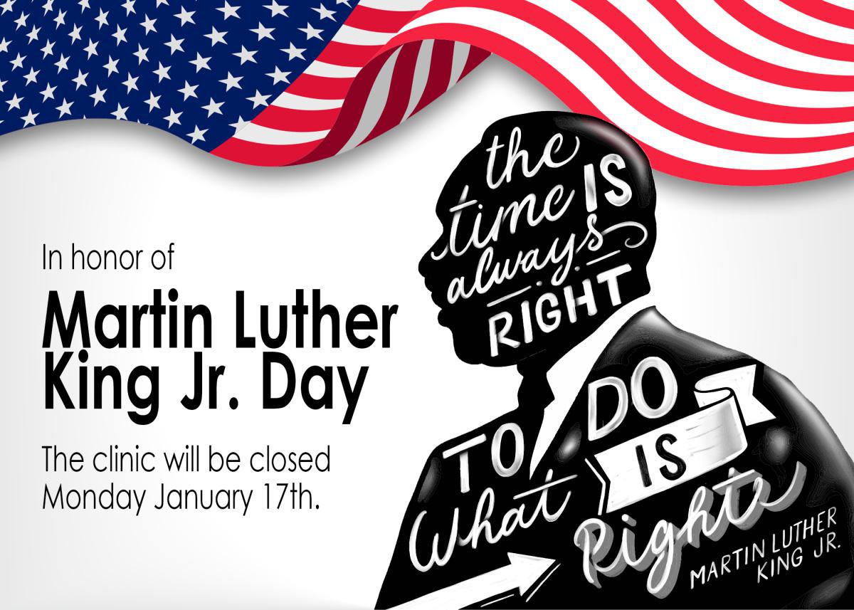 Martin Luther King Jr. Day, Clinic Closure
