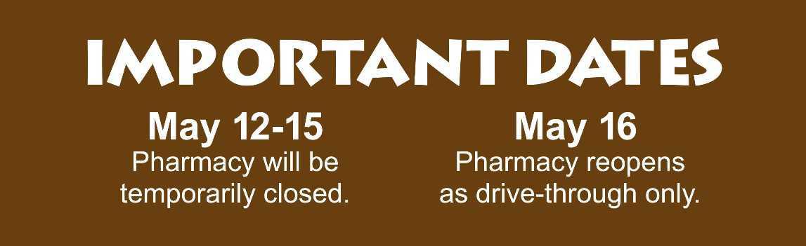 IHCRC's Pharmacy is Relocating!