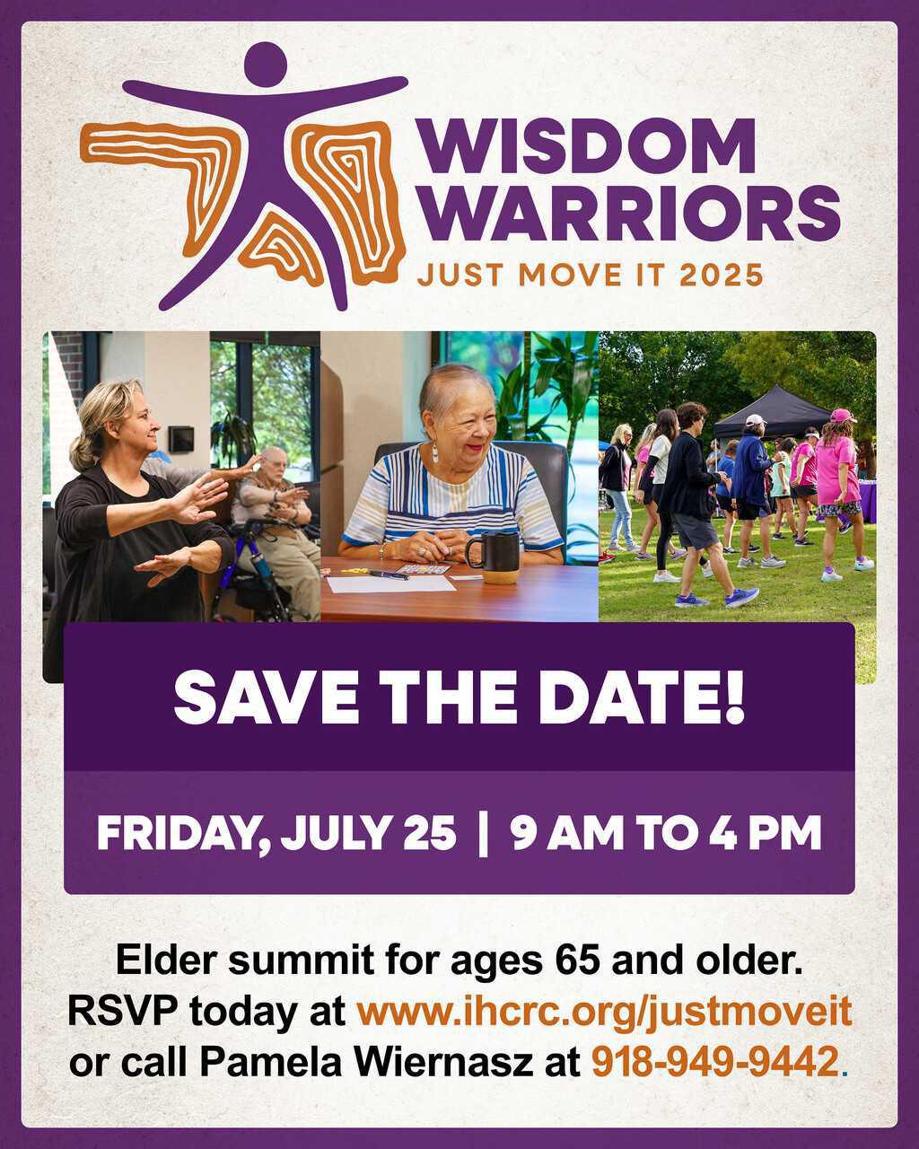 "Wisdom Warriors: Just Move It!" Elder Summit is July 25!