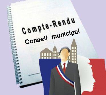 Comptes rendus des Conseils Municipaux Comptes rendus des Conseils Municipaux
