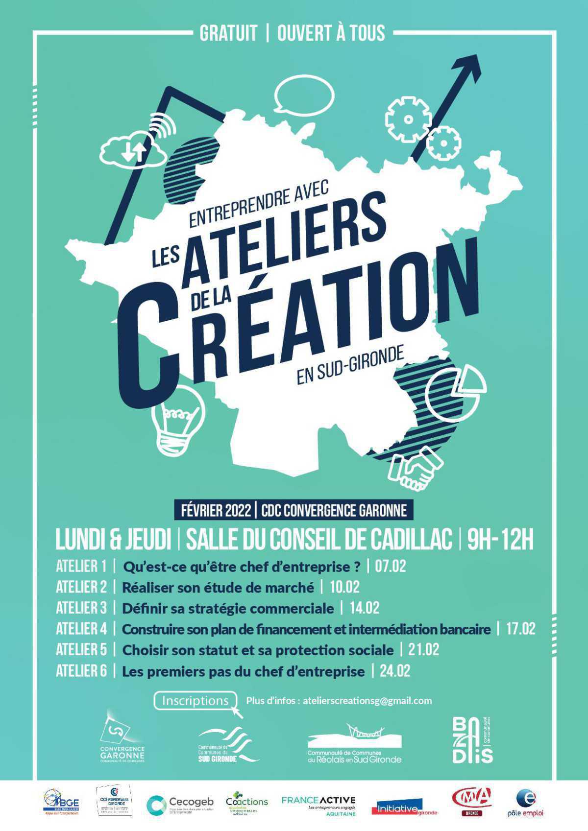 Ateliers "Création d'entreprises"