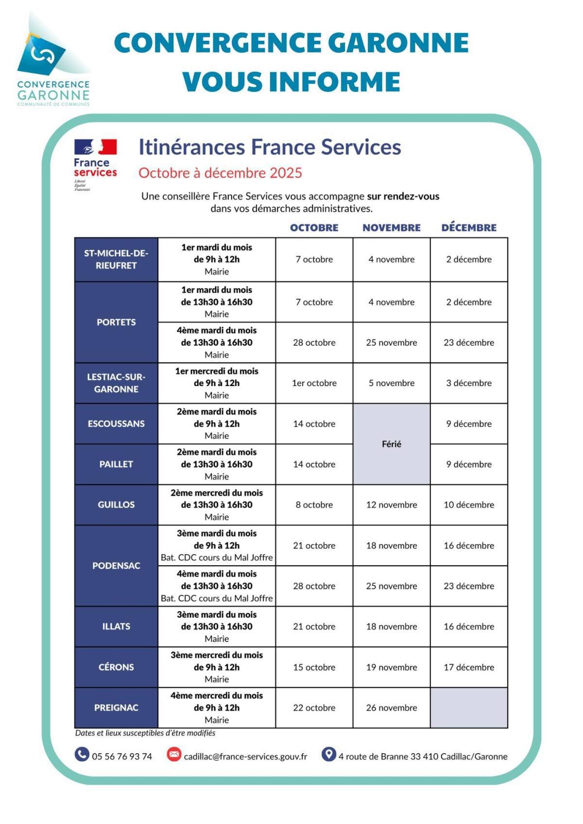 Services divers