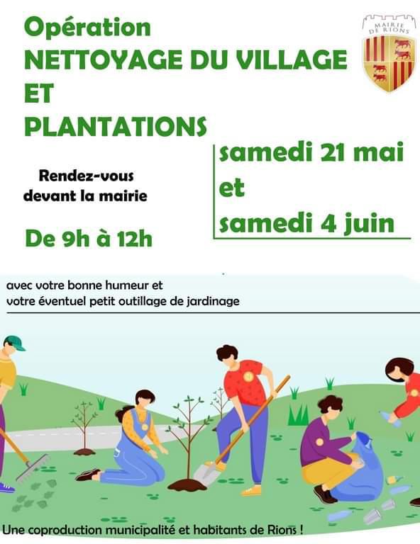 Opération désherbage et nettoyage du bourg