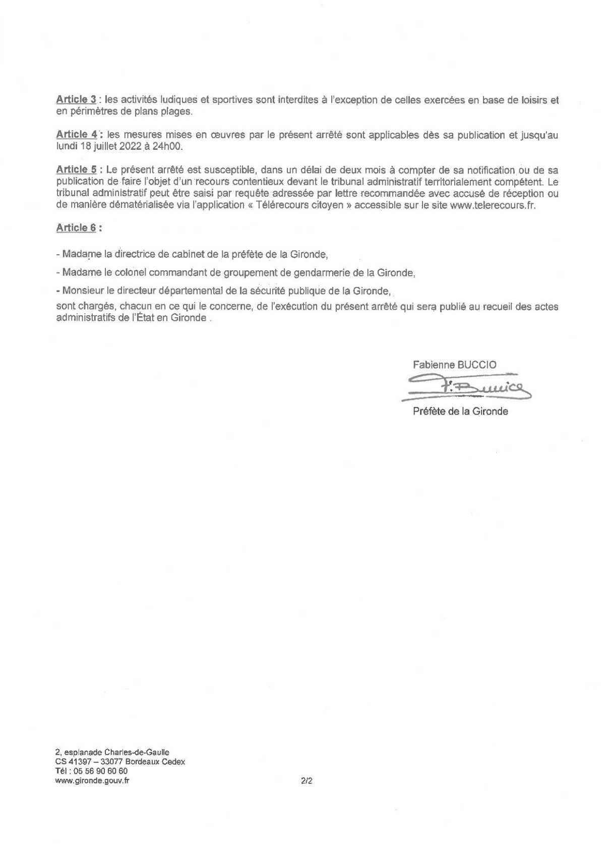 Arrêté Préfectoral limitant les activités en zones boisées